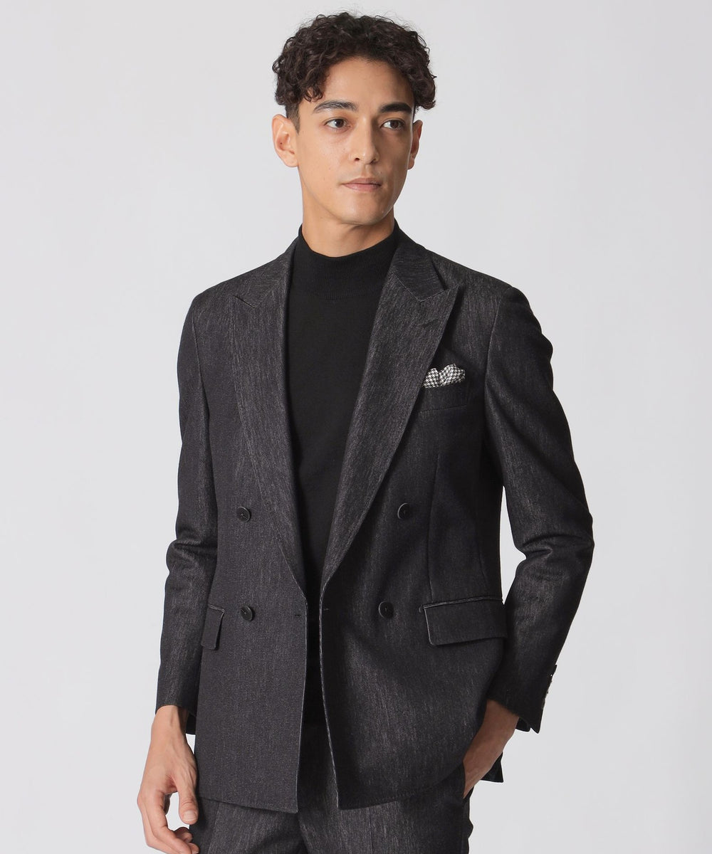 STUART'S TRAVELER】プレーティングラッセル ダブル4ボタンジャケット