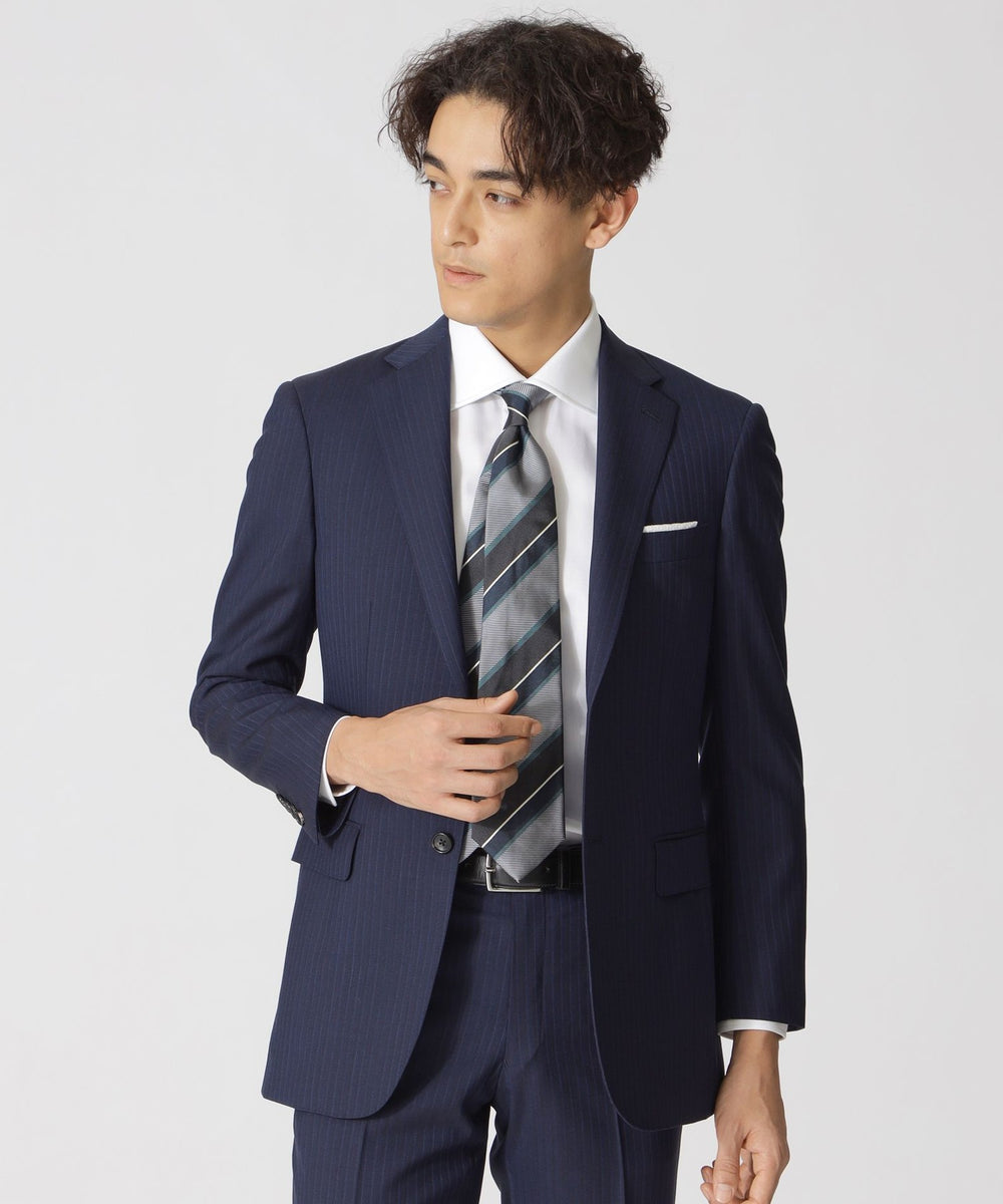 EASTGATE MODEL】「Adjustable Fit」10Month ブルーストライプスーツ