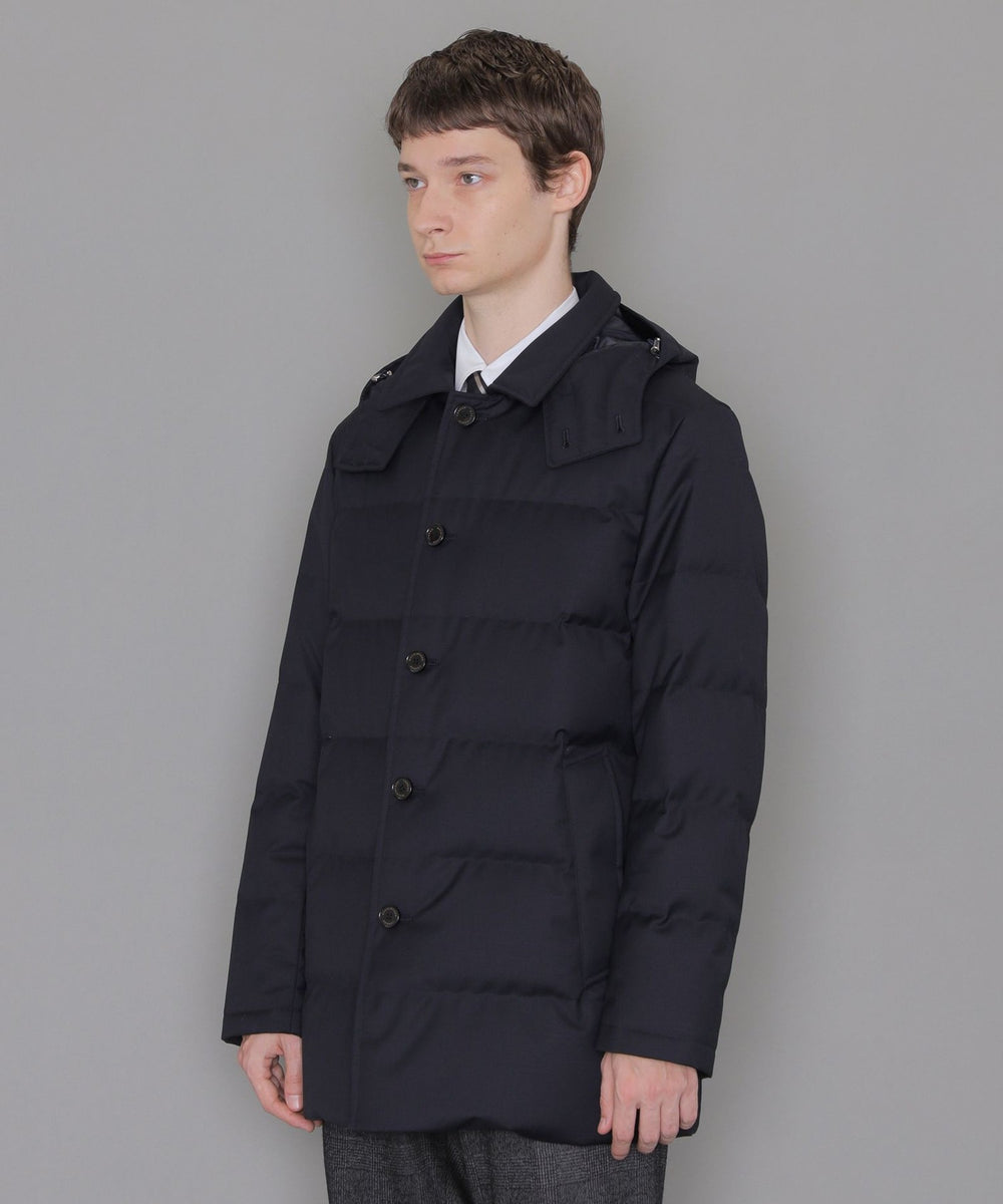 WEB・一部店舗限定】【ELINGTON】ウールサキソニーフーデッドダウン