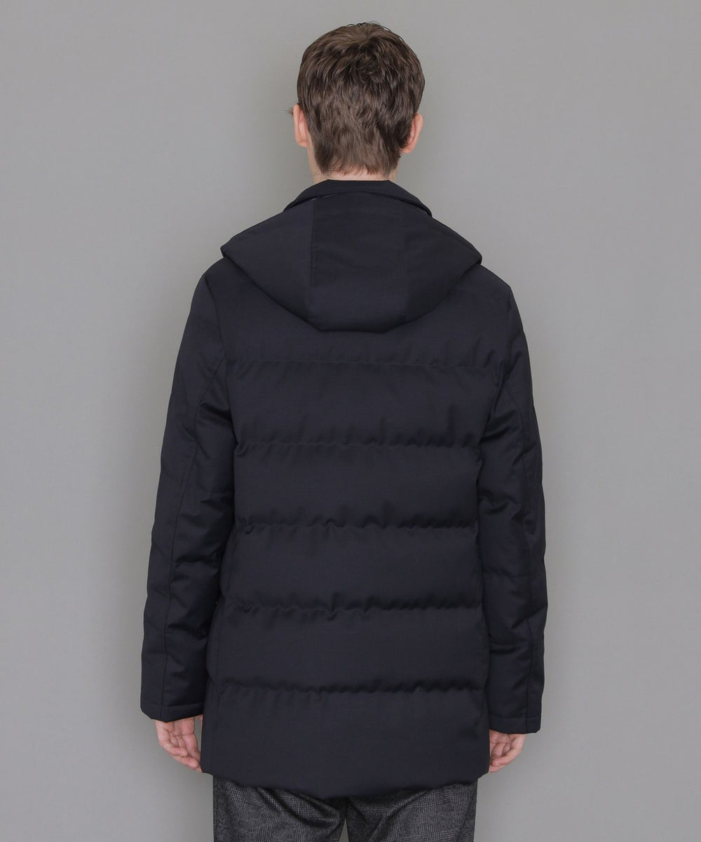 WEB・一部店舗限定】【ELINGTON】ウールサキソニーフーデッドダウン