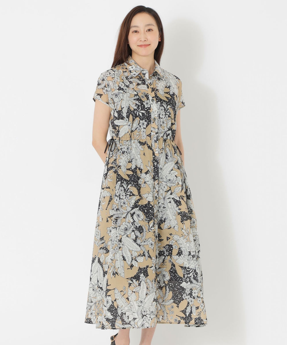 ドットフラワープリントワンピース(ワンピース)｜S.ESSENTIALS(エス