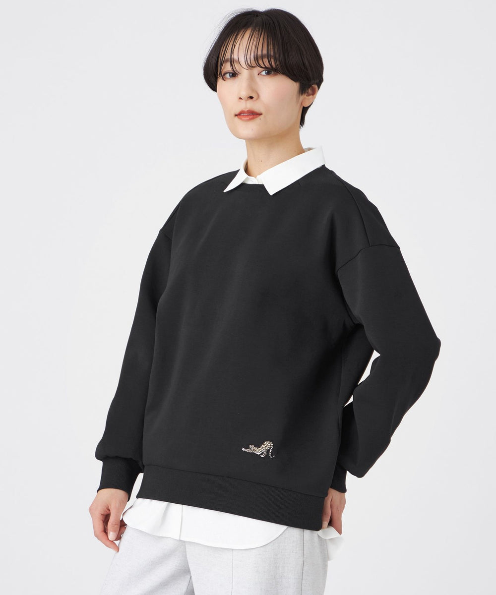 L】【ウォッシャブル】ダンボールスウェットプルオーバー(トップス