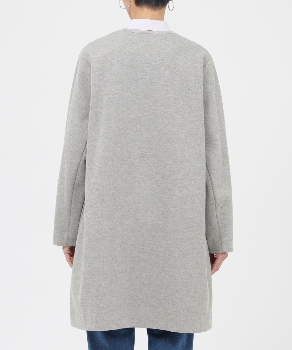 ウォッシャブル】ボンディングジャージロングカーディガン(トップス