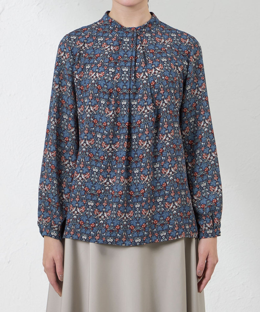 LIBERTY】Vine Thief バックサテンジョーゼットブラウス(トップス