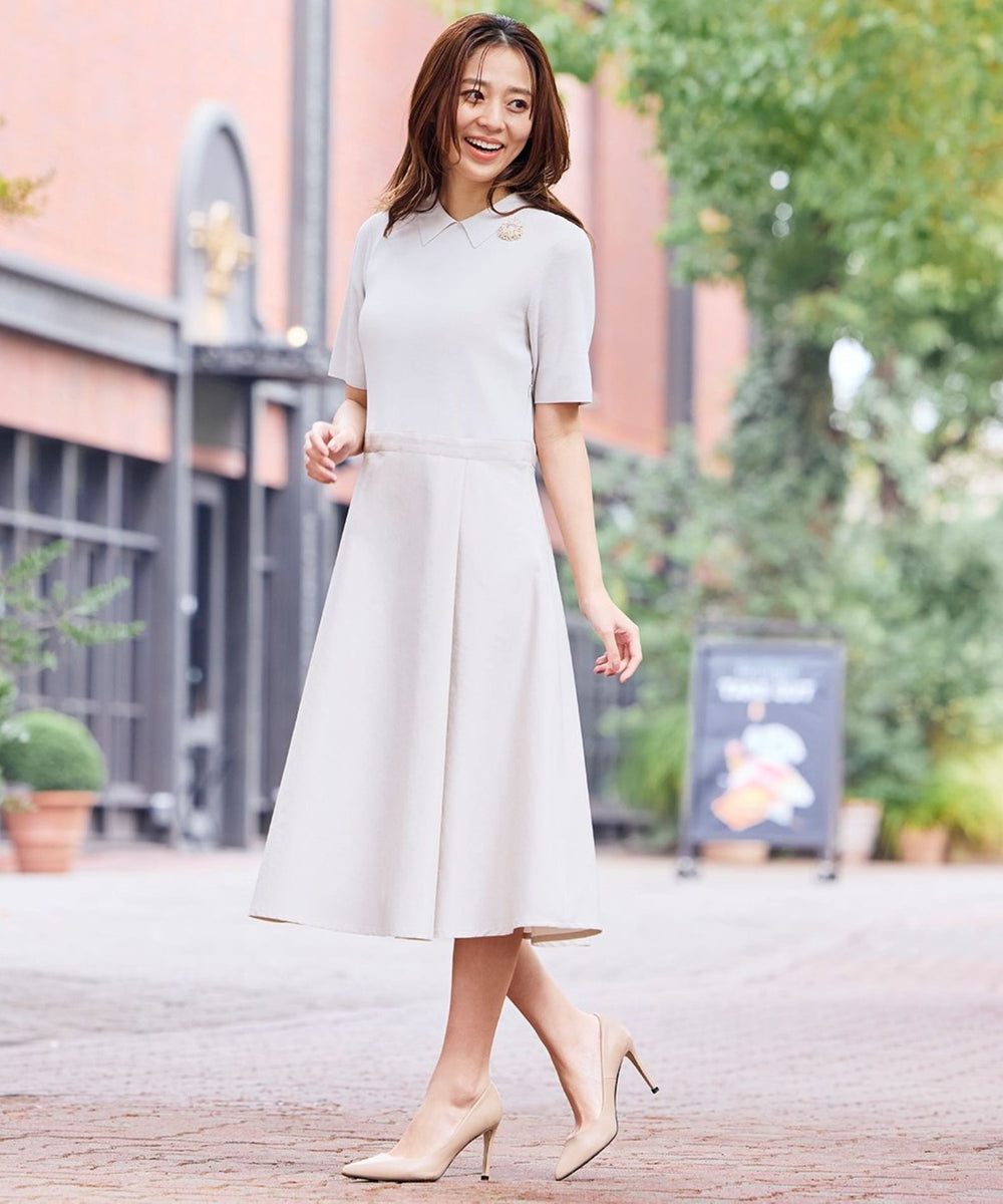 布帛コンビニットワンピース(ワンピース)｜AMACA(アマカ)の