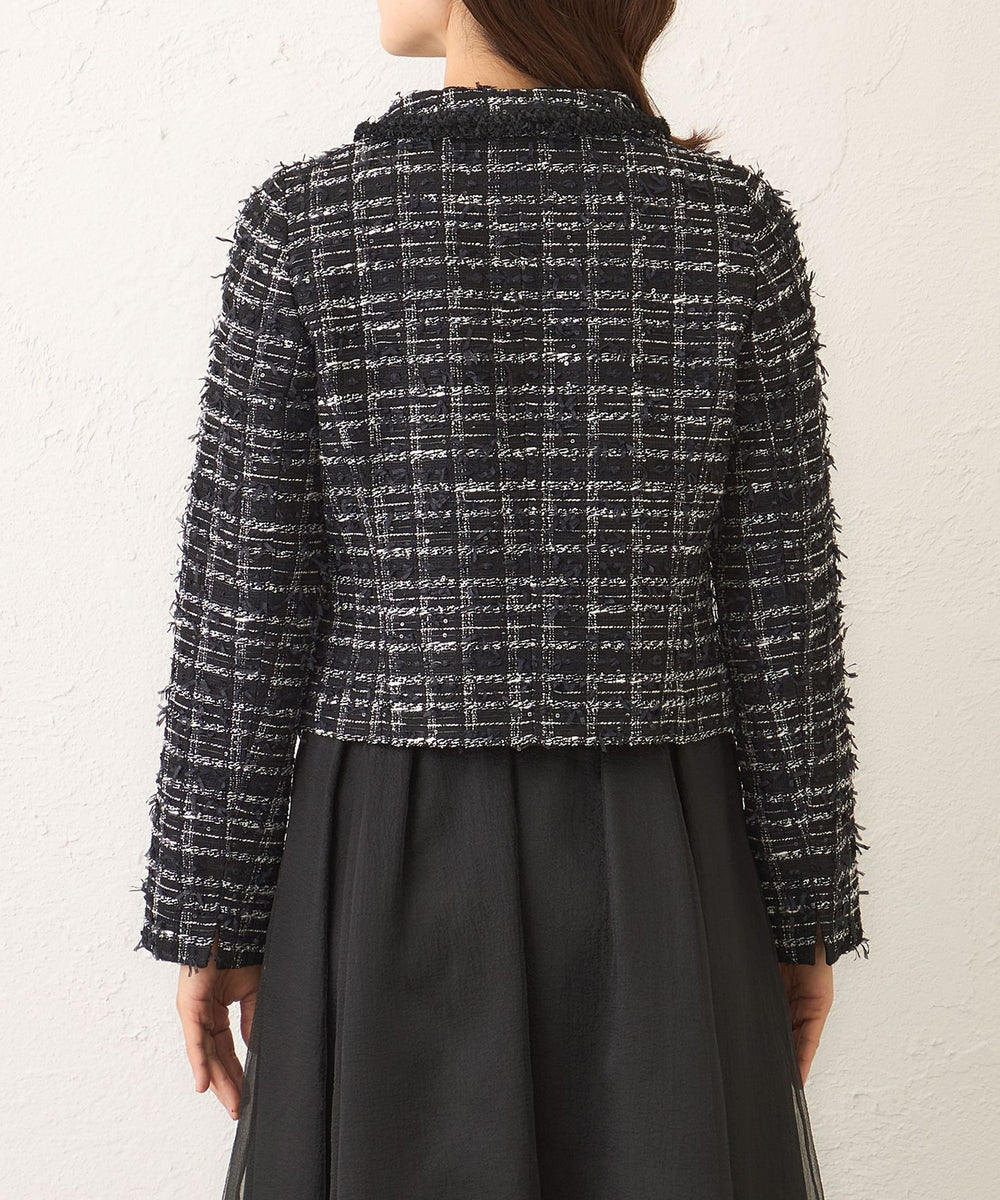 L】パピヨンファンシーツイード ジャケット(ジャケット)｜TO BE CHIC