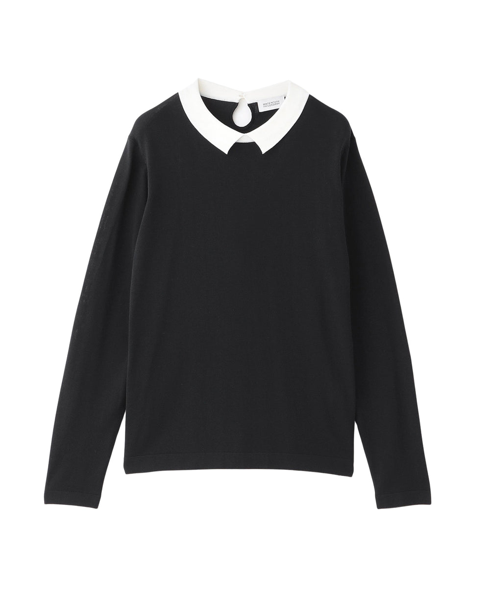 Bicolor Knit Polo（バイカラーニットポロ）】ロングスリーブ(トップス