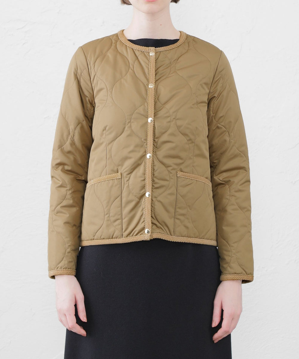 WEB&一部店舗限定】ノーカラーキルティングジャケット(ブルゾン