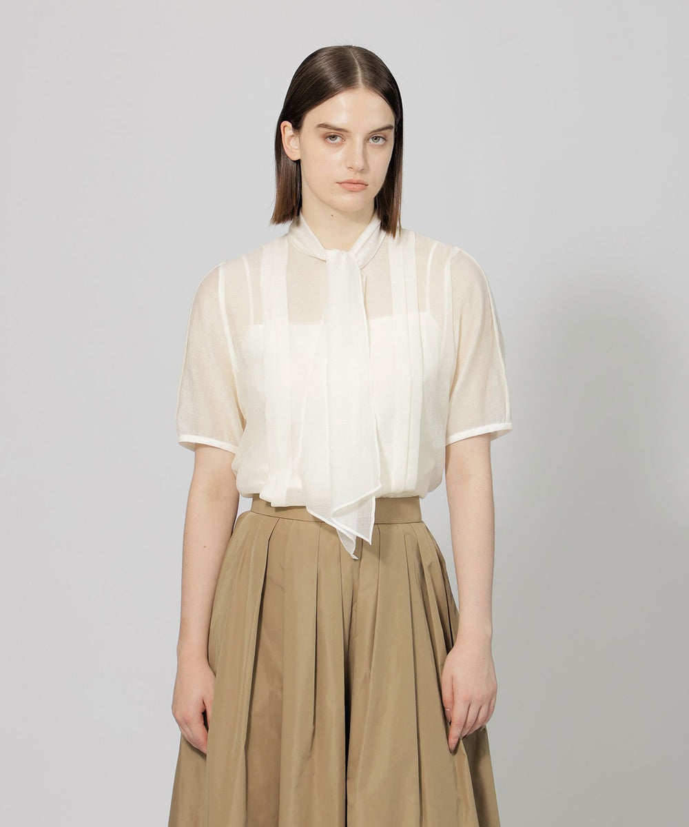 シアーライトクロス ボウタイブラウス(トップス)｜EPOCA(エポカ)の