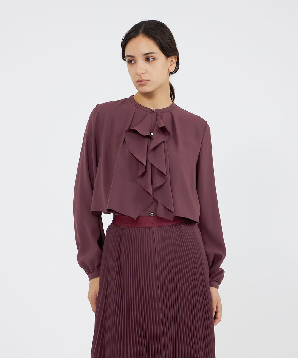 パウダリージョーゼット フレアブラウス(トップス)｜EPOCA(エポカ)の