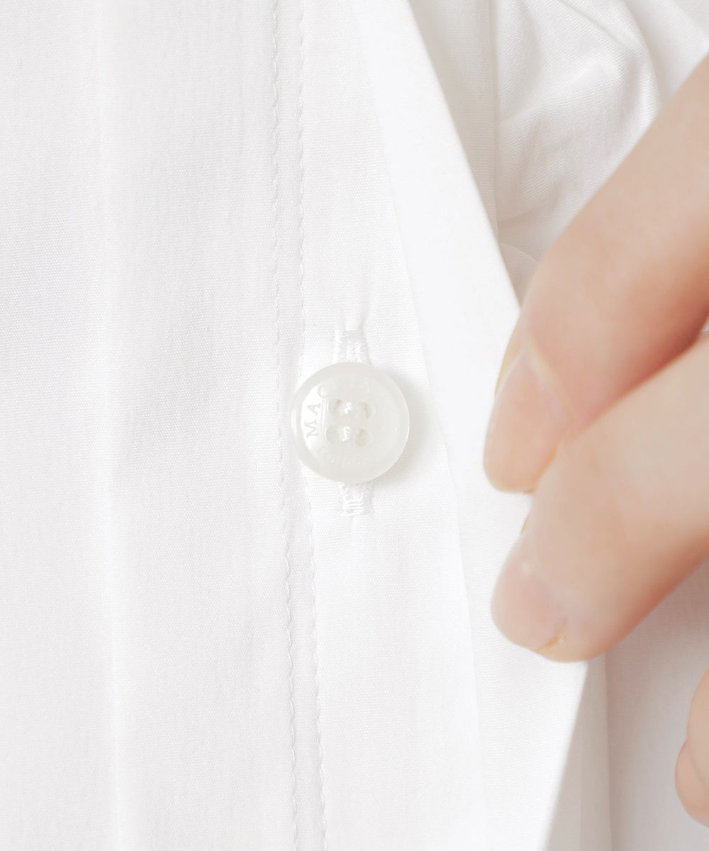 コットンナイロンストレッチフリルブラウス(トップス)｜MACKINTOSH