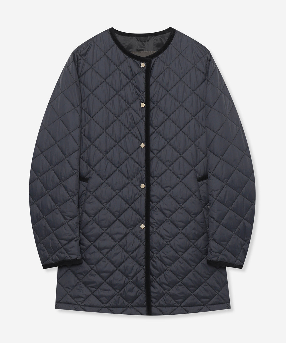 ライトキルティングノーカラーコート(コート)｜MACKINTOSH LONDON