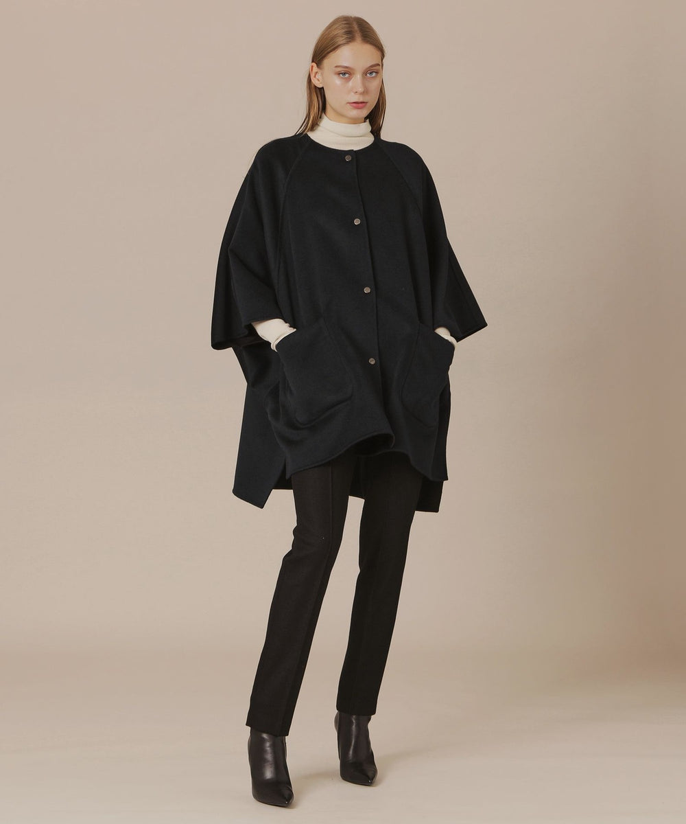 婦人画報11月号掲載】カシミヤブレンドウールポンチョ(コート
