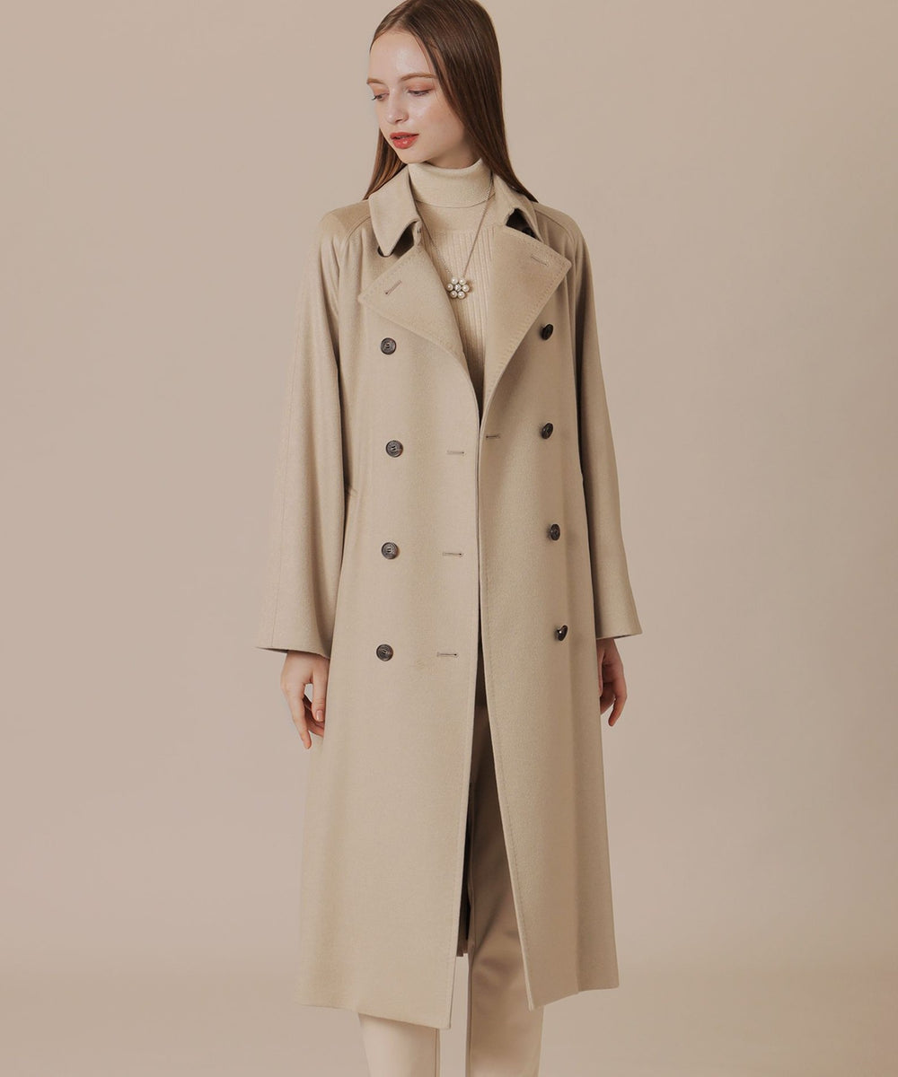 MACKINTOSH LONDON Pコート ベージュ 40 カシミヤ 美品 MACKINTOSH
