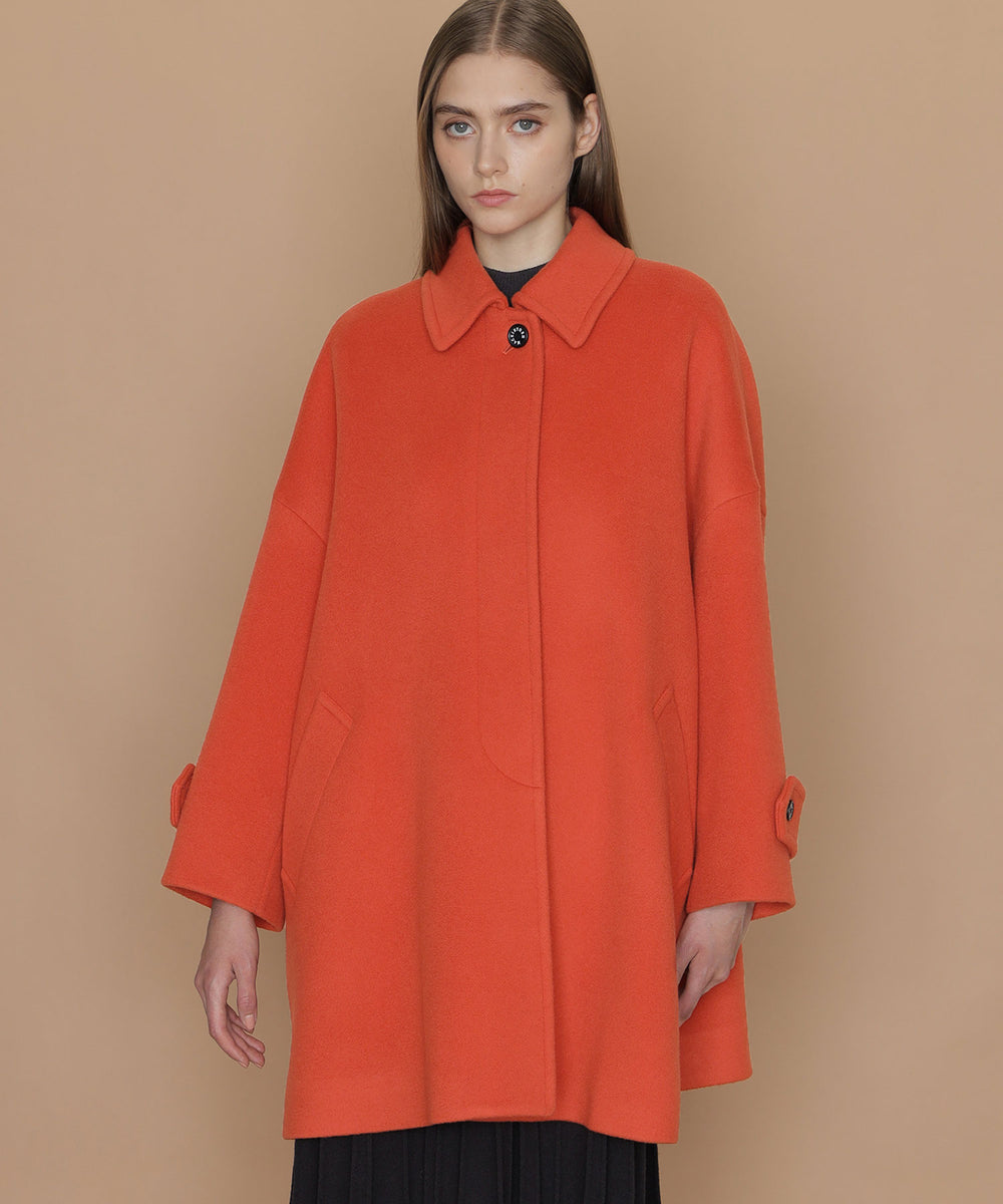 L】【ROSLEY/ロズリー】ピュアラムビーバーステンカラーコート(コート