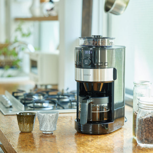 コーン式全自動コーヒーメーカー SC-C124(w/ss) 楽天市場】シロカ