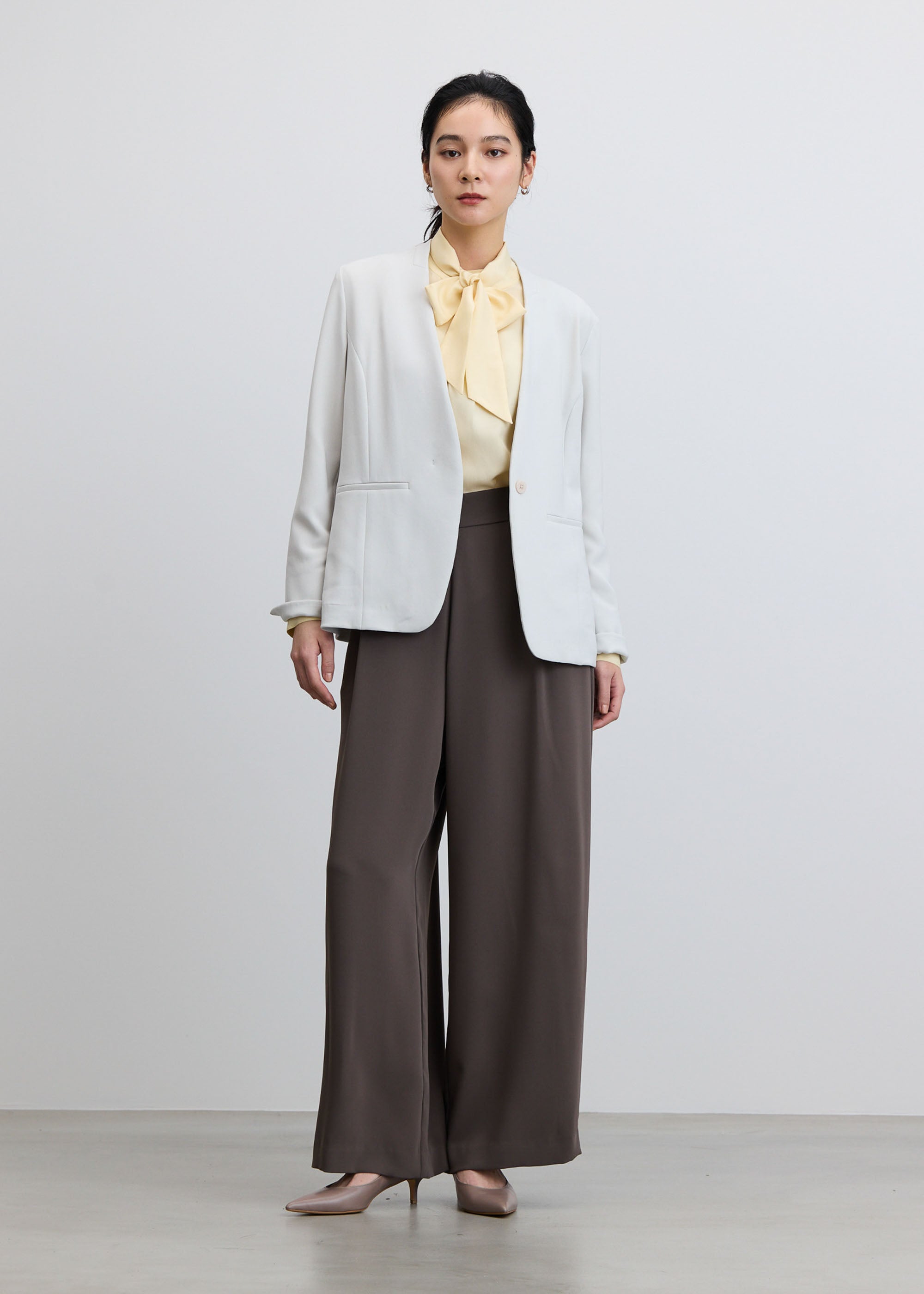 シルクボウタイブラウス - SOÉJU online store｜上質な大人の女性の