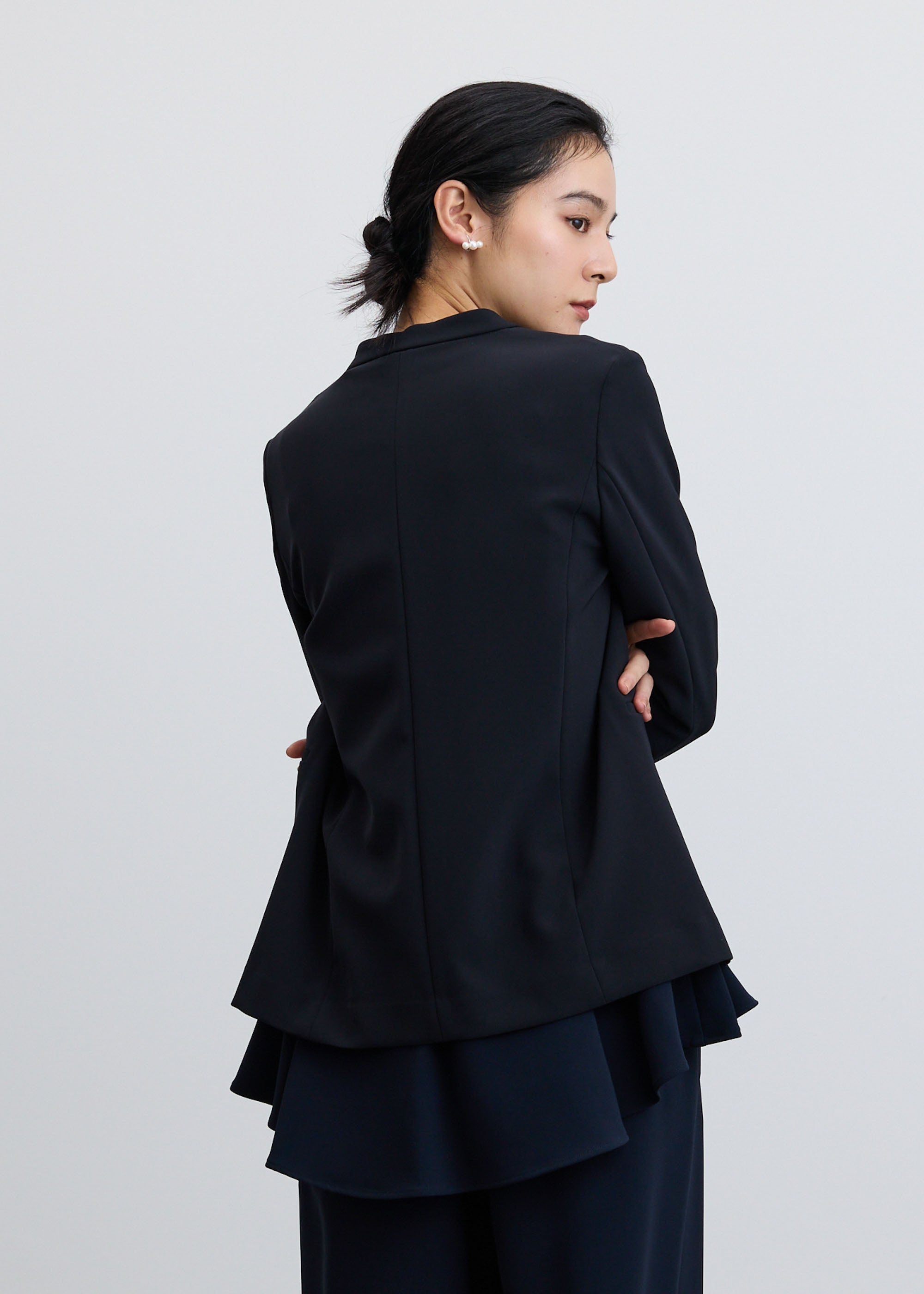 ストレッチファインノーカラージャケット - SOÉJU online store｜上質