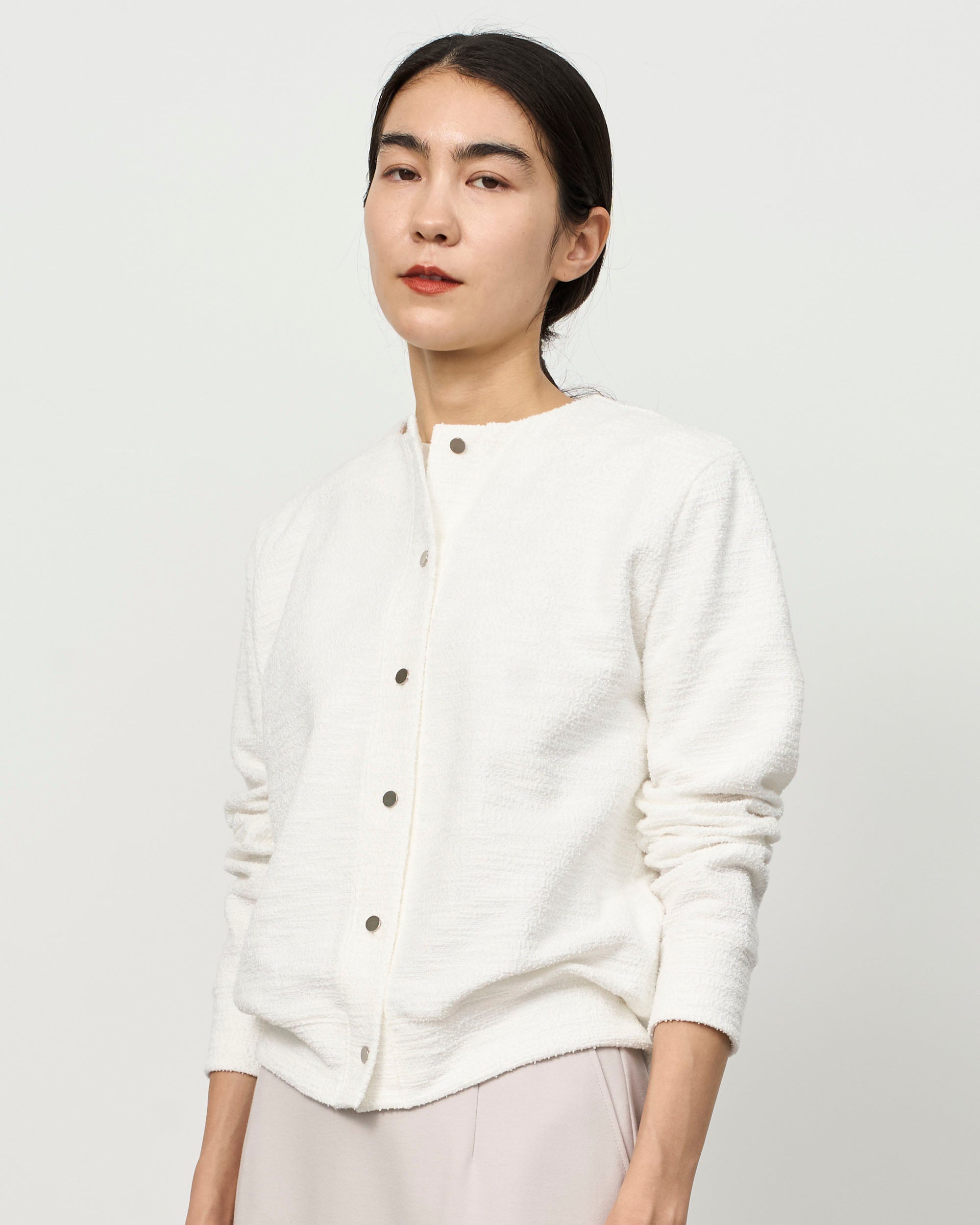 ジャケットライクツィーディーカーディガン - SOÉJU online store