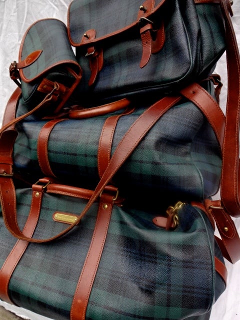 80's Vintage Ralph Lauren Black Watch Bag | ILLMINATE blog