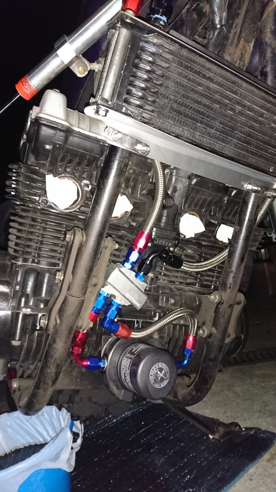 CB750F オイルクーラーサーモスタット | 横浜ラーメンとか