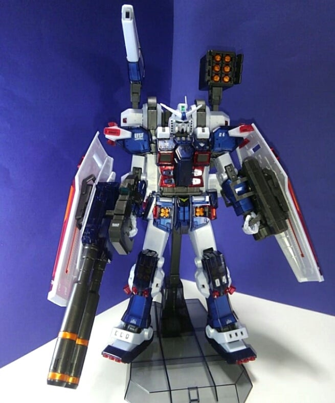 フルアーマーガンダム ハーフメカニカルクリア 出来上がりィ