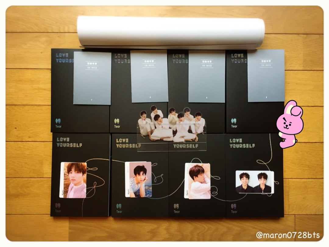 LOVE YOURSELF 轉 Tear 4形態セット開封しました | 防弾少年団 BTS