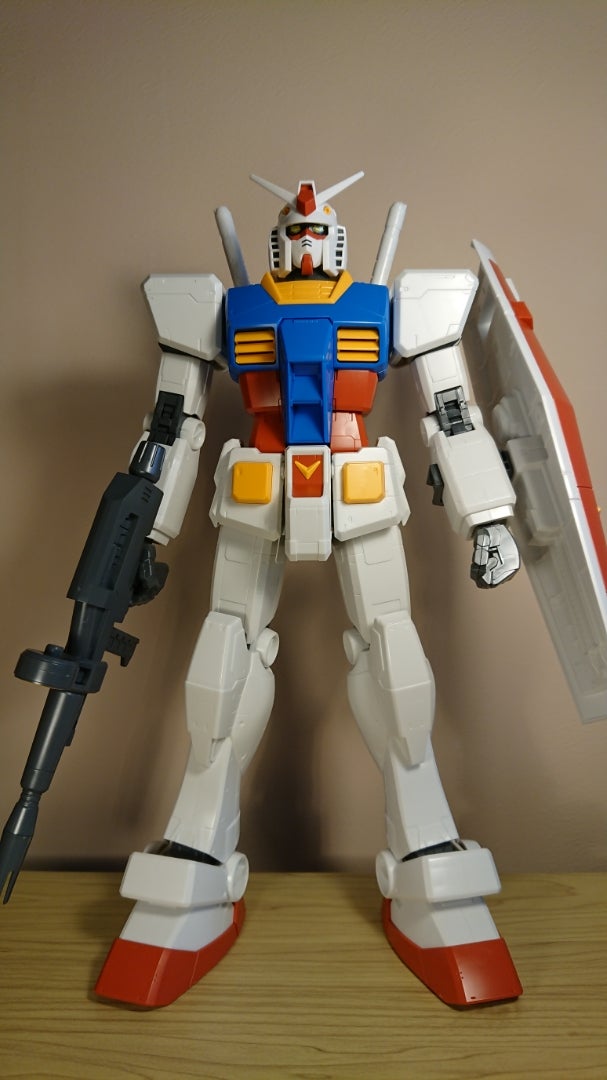 メガサイズ 1/48 RX78-2 ガンダム ガンプラかんたん仕上げレビュー