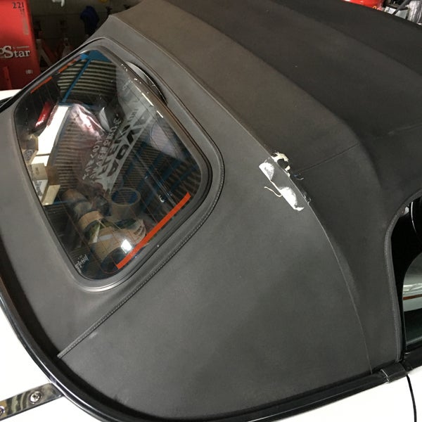 幌交換 マツダ ロードスター NB 社外クロス幌 ブラック ソフトトップ