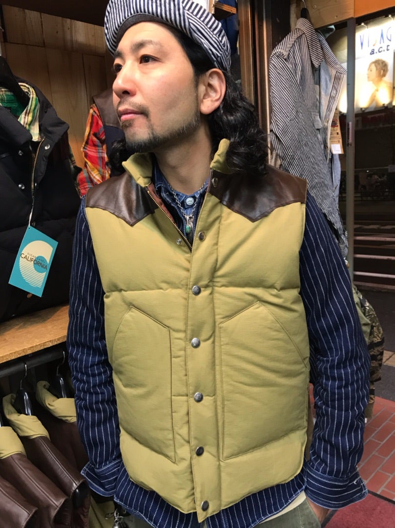 シュガーケーン レザーヨークダウンベスト | ジーパンセンターサカイ