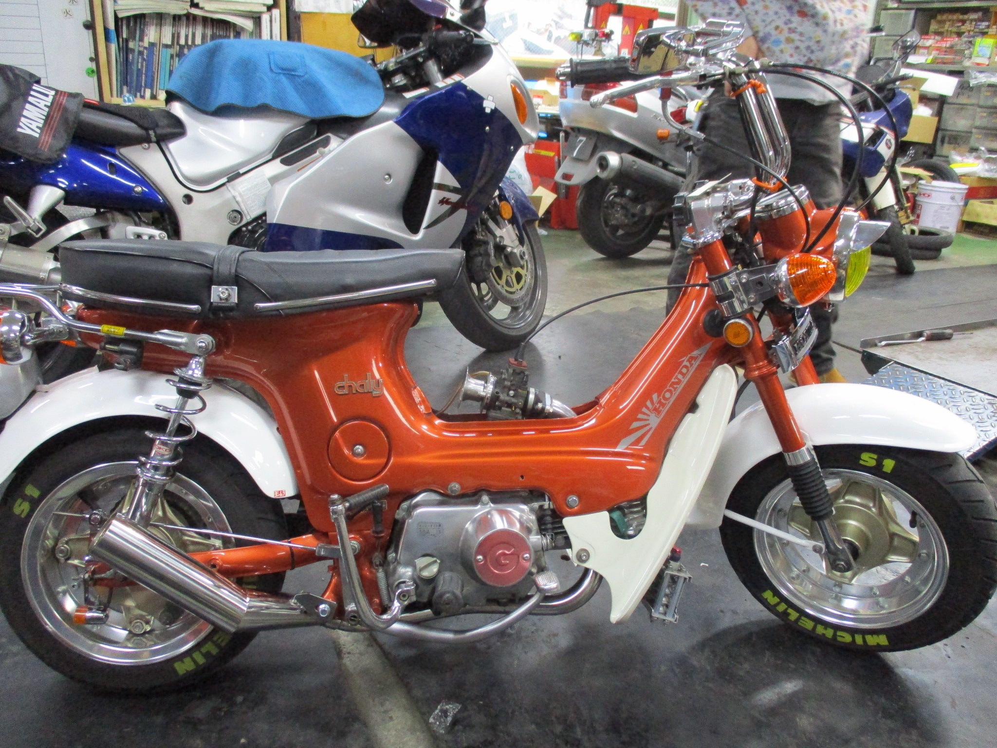 シャリー 水本レーシング製オーダーマフラー！！ | 本庄市のバイク屋