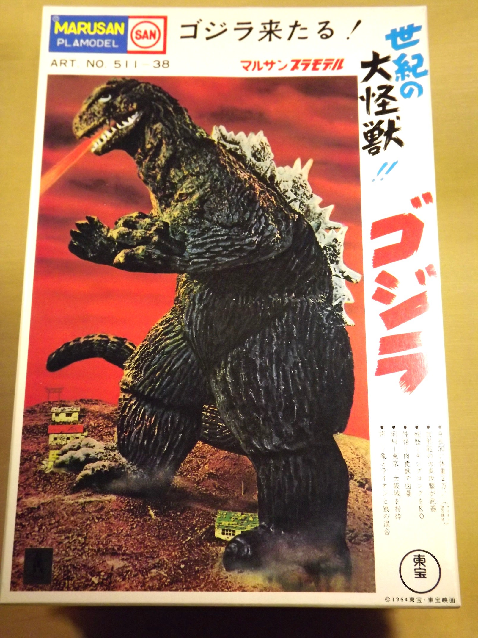 ノスタルジックヒーローズマルサン電動ゴジラ復刻版 | seisyunplamoの