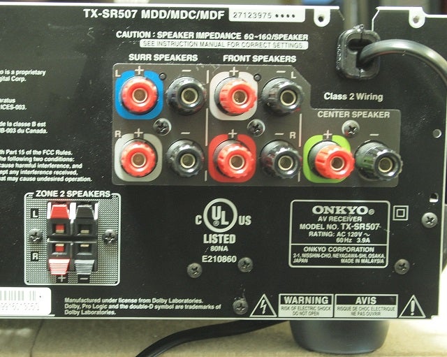 Onkyo TX-SR507 5chパワ－アンプ搭載AVセンター修理 | amblog-minorsの