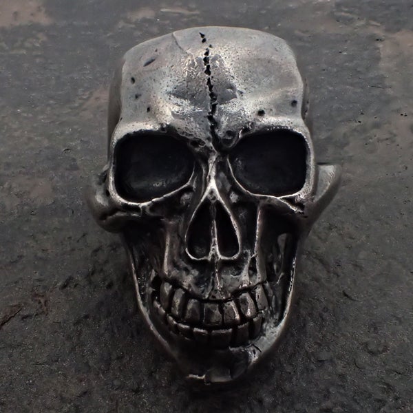 GABORATORY/GABOR Old Large Skull Ring w/Jaw(ガボラト
