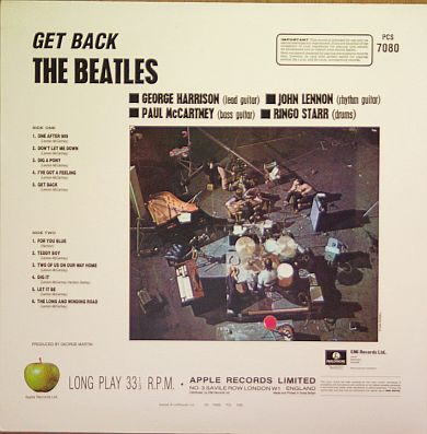 as nature intended/Get Back | Vinyl bootleg of The Beatles