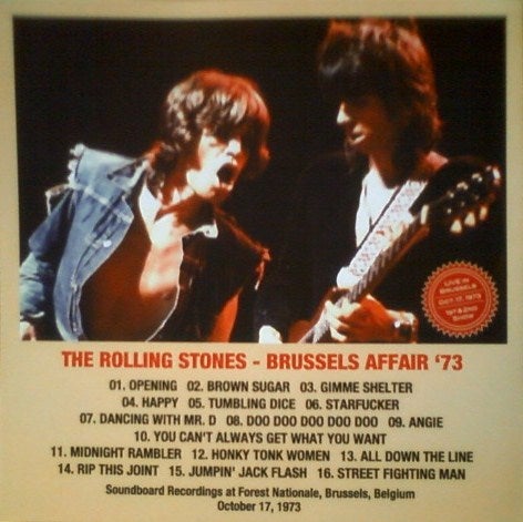 BRUSSELS AFFAIR '73 / Rolling Stones | ブギウギ♬暴走特急