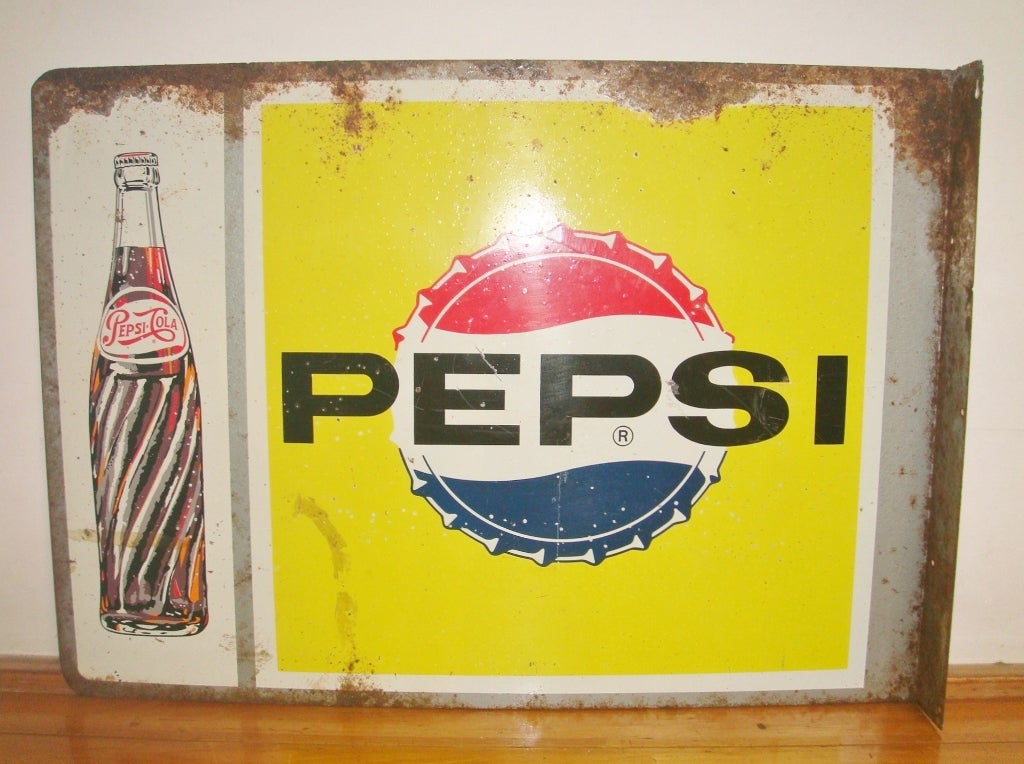 ホーロー看板「日本ペプシコーラ PEPSI」 | 時代屋ちとせあめ