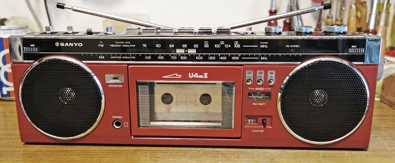 サンヨーのおしゃれなラジカセ：MR-U4 | じんけいの修理日記