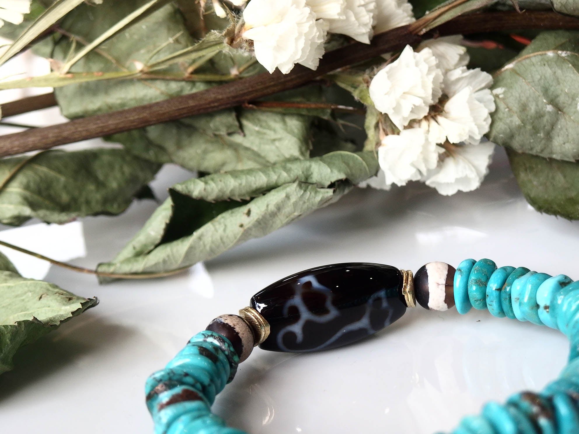 観音睡蓮花天珠と線天珠 | Gems〜ジェムズ〜