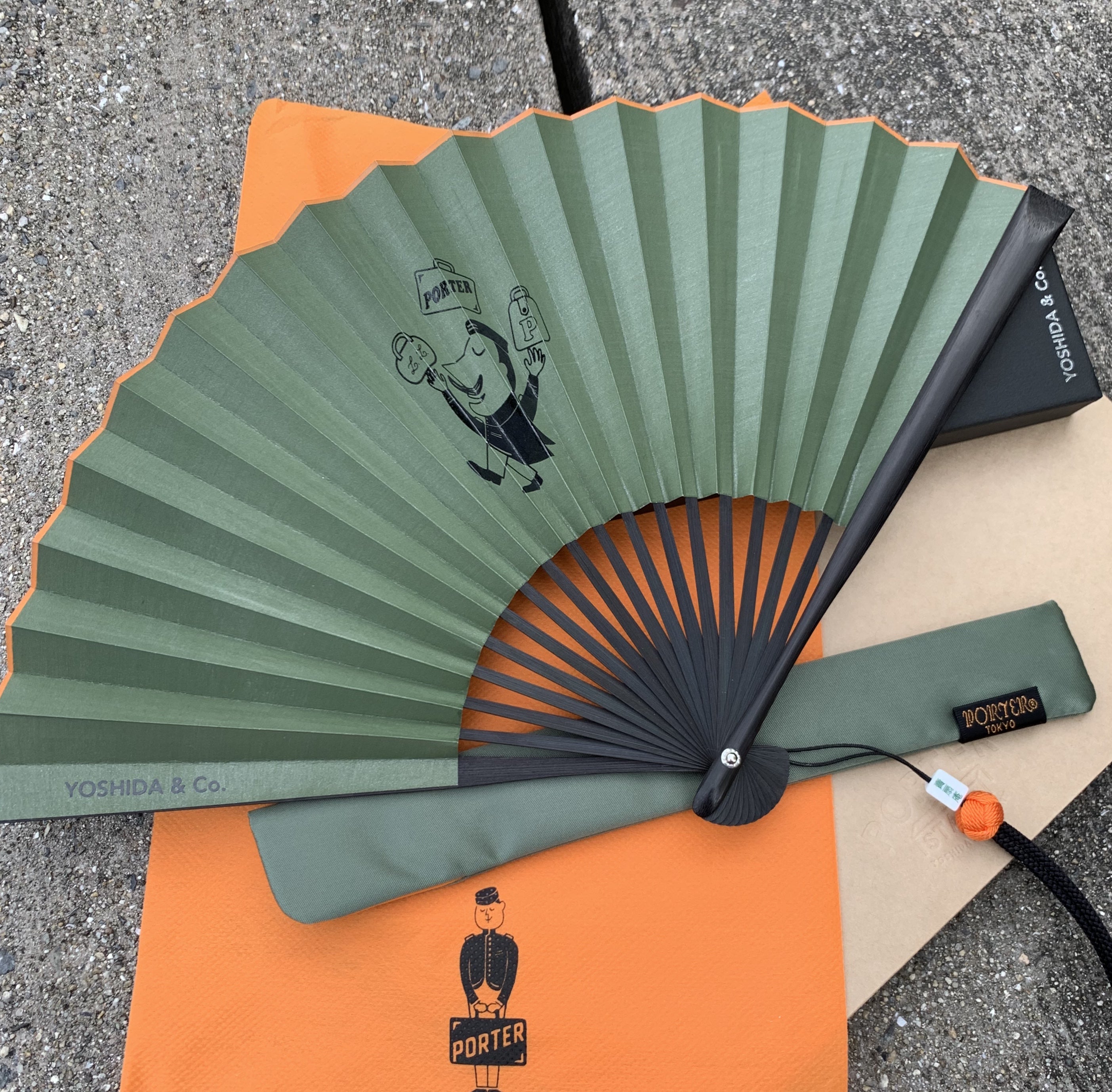 PORTER(ポーター)吉田カバンと宮脇売扇庵とのコラボの扇子！と、御朱印