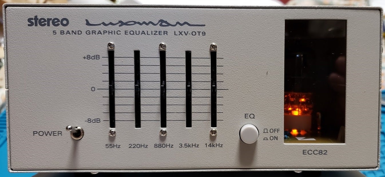 真空管グラフィックイコライザ 完成 コンデンサの交換のプチ改造を