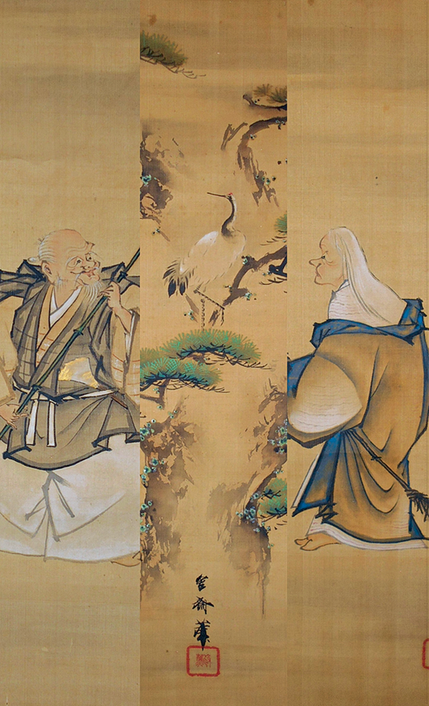 永遠の夫婦愛 掛け軸の定番 高砂図 | もさくの浮世絵はじめました。