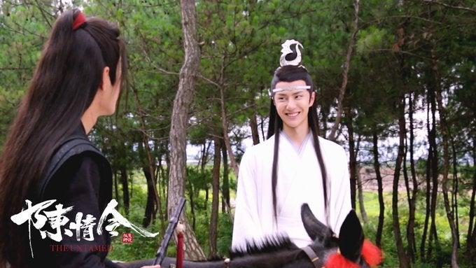 陳情令での藍忘機（王一博）と魏無羨（肖戦）のオフショットかわい