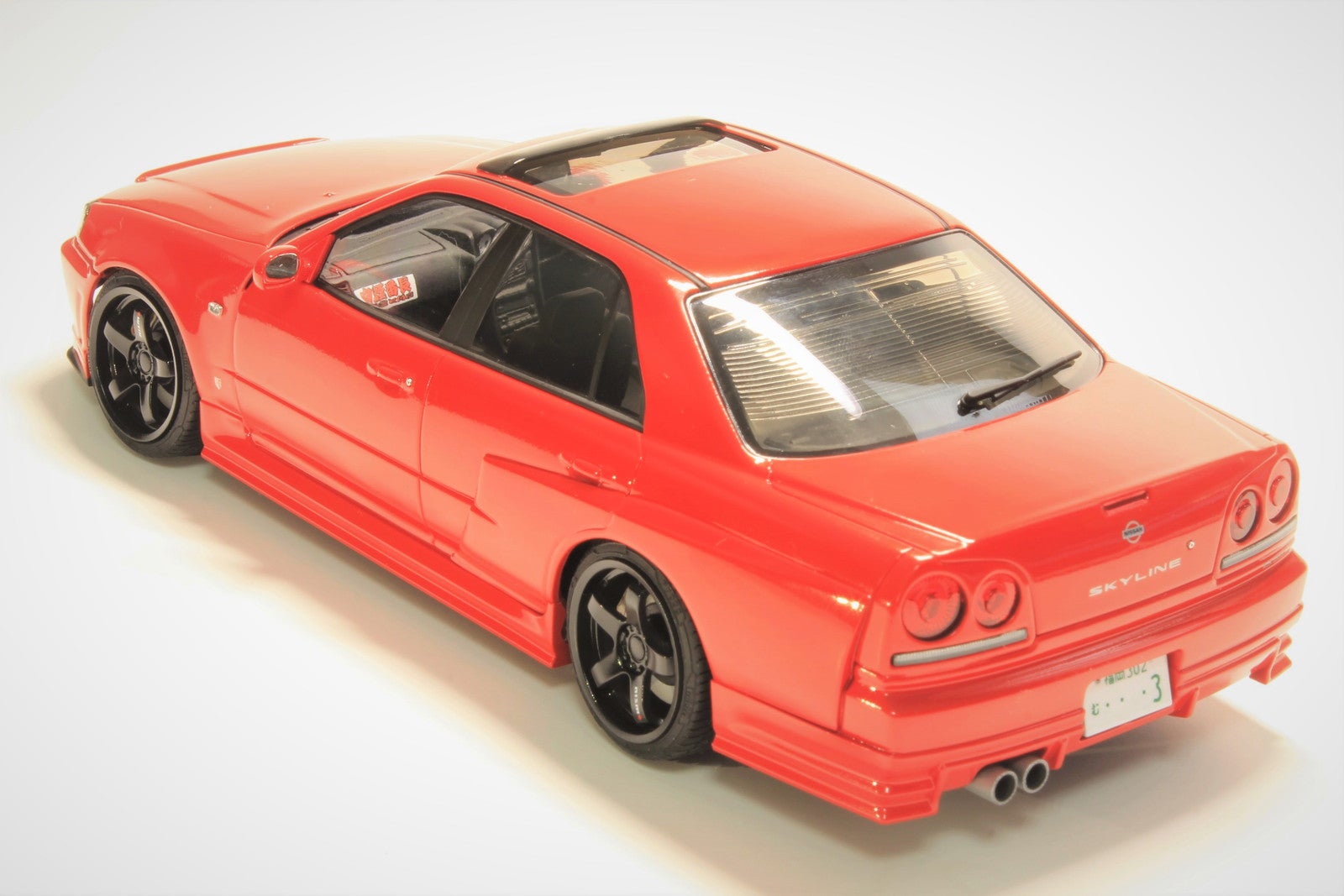 アオシマ 1/24 URAS ER34スカイラインTYPE-R 完成写真 | Sjと