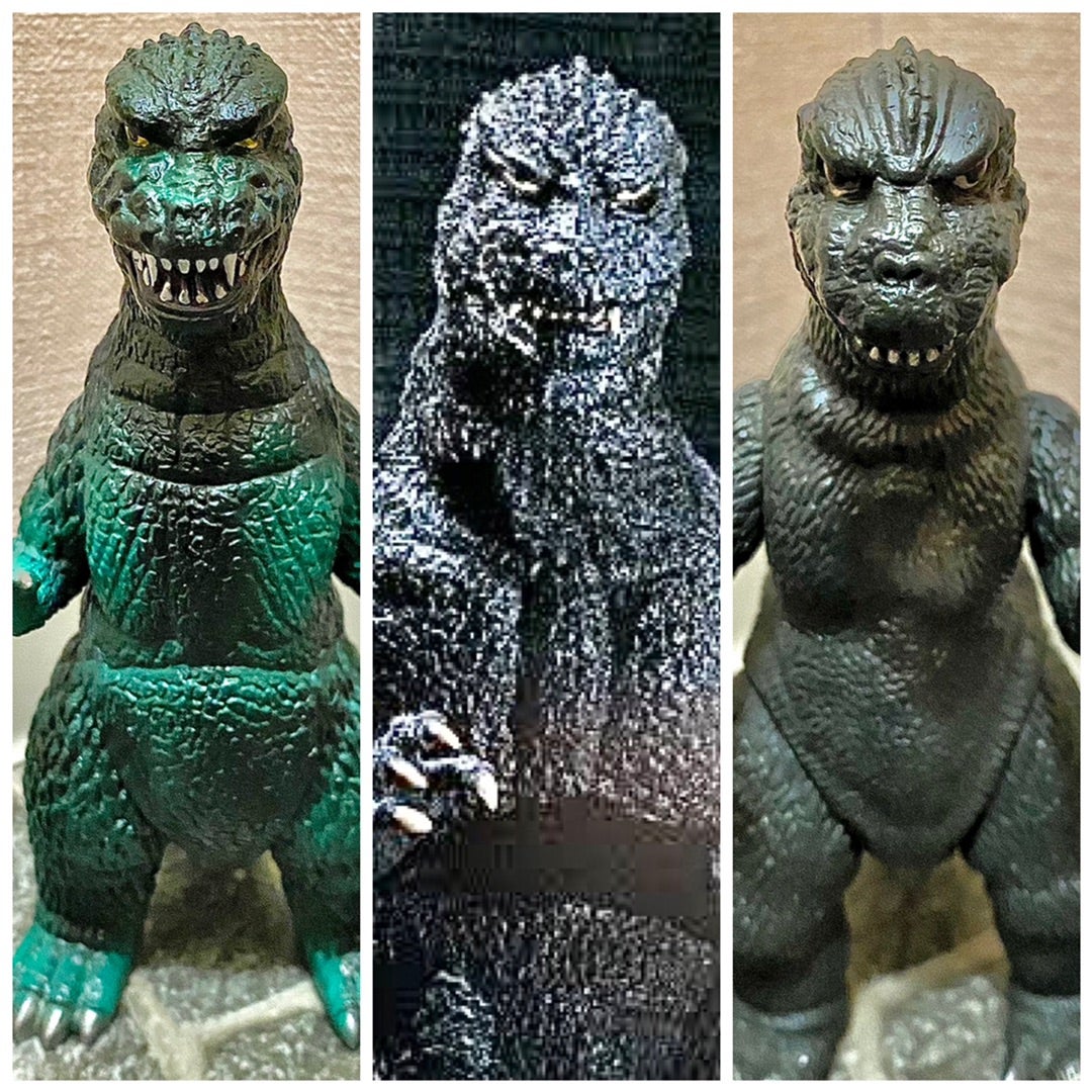 84年版ゴジラのソフビ〜バンダイ製とマーミット製の比較 | 怪獣玩具と