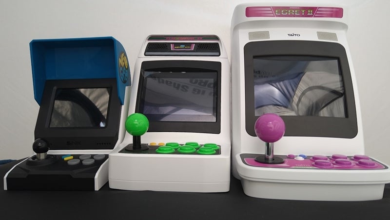 イーグレットツー・ミニ←アストロシティ・ミニ←ネオジオ・ミニ【比較