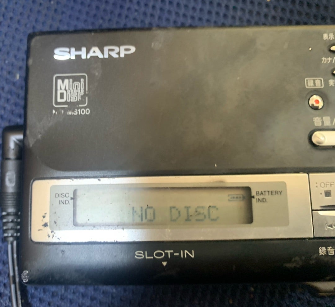 録再MDポータブルプレーヤー シャープMD-MS100を修理してみた | ダディ