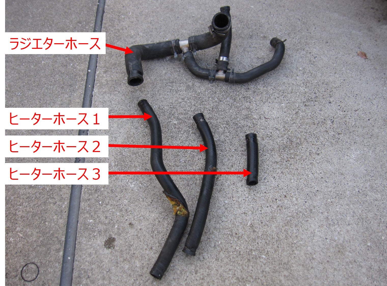 ラジエターホースとヒーターホースの交換 | ローバーミニのある生活