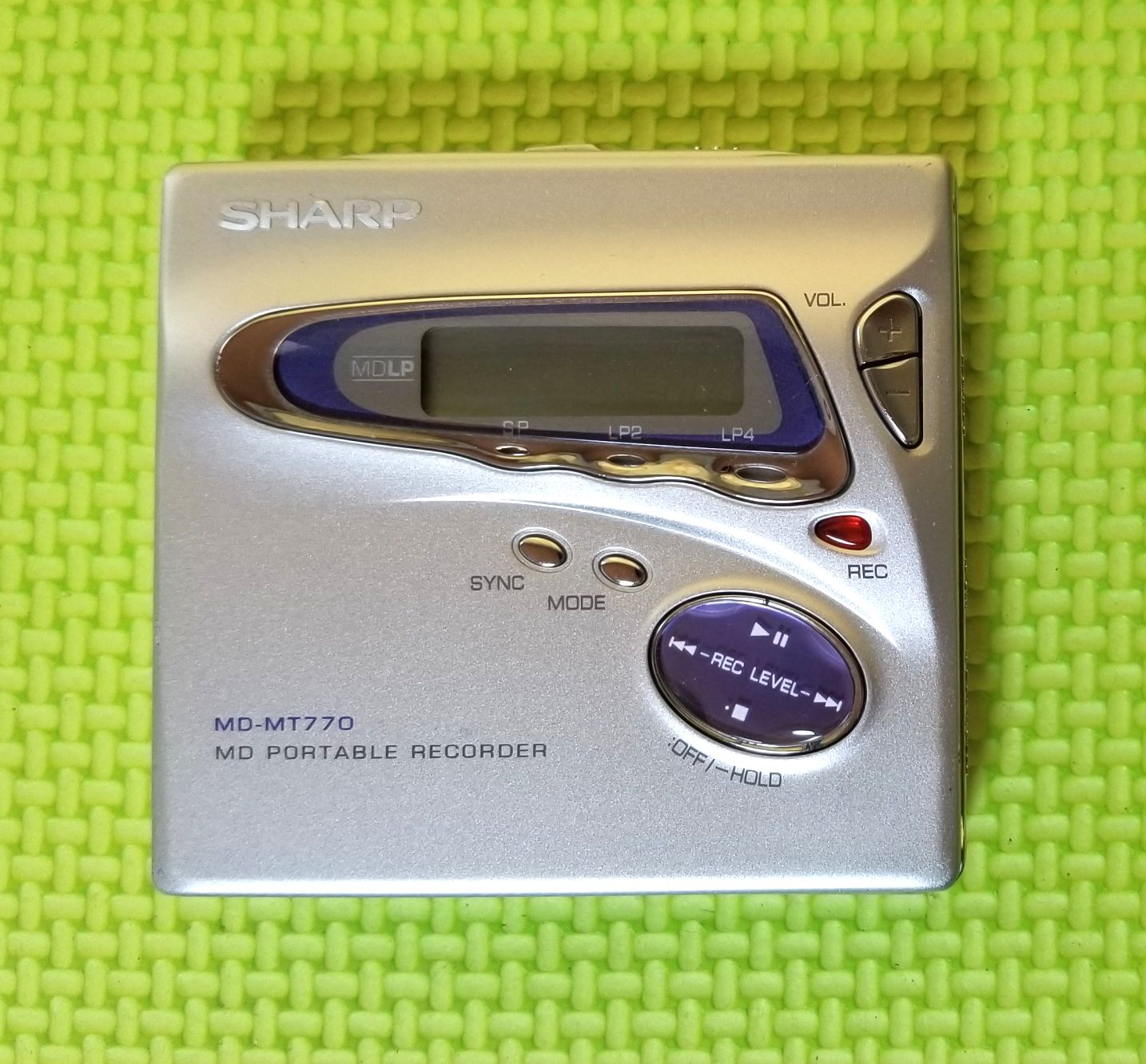 MDポータブルレコーダー SHARP MD-MT770-S MDLP対応 訳あり完動品