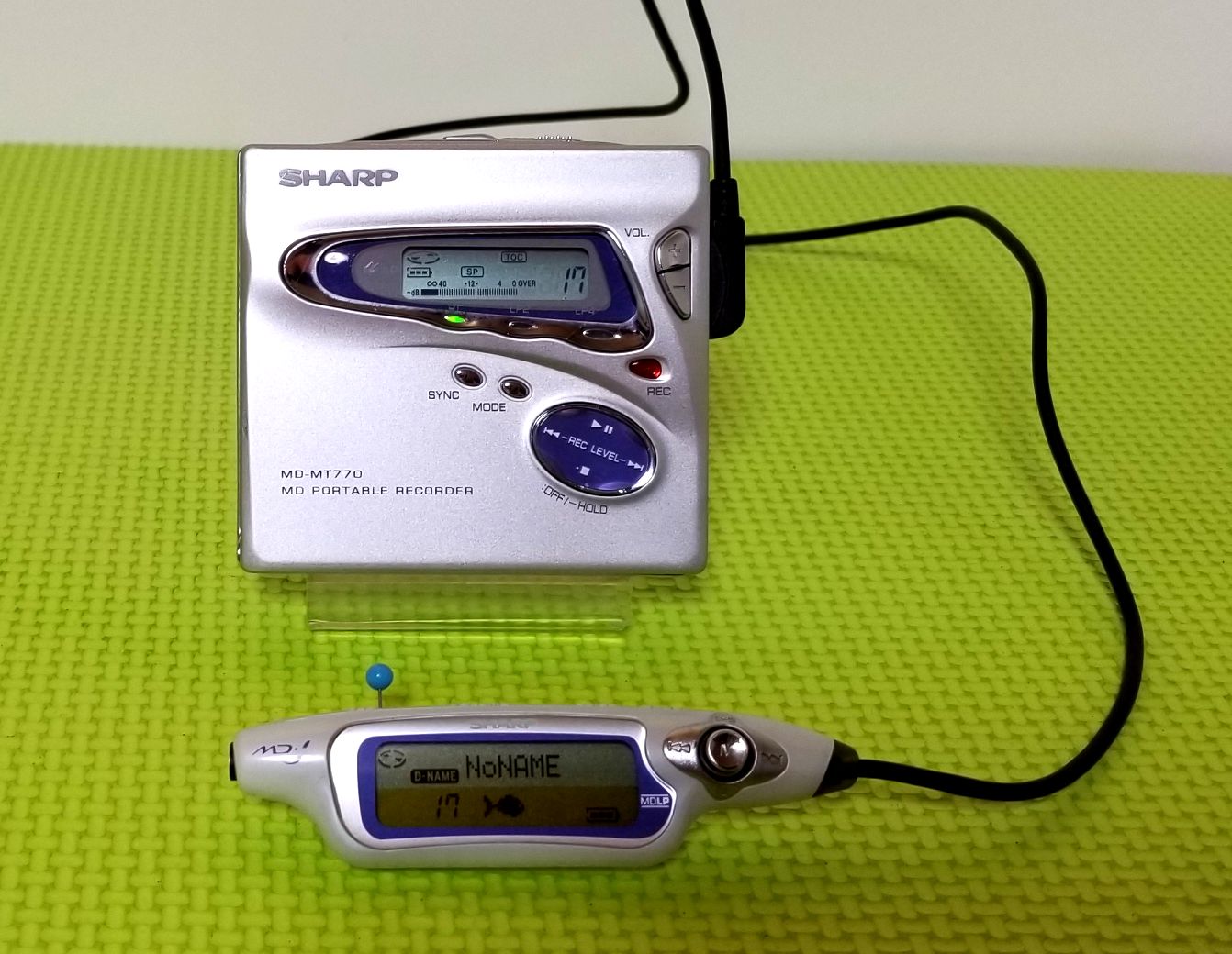 MDポータブルレコーダー SHARP MD-MT770-S MDLP対応 訳あり完動品